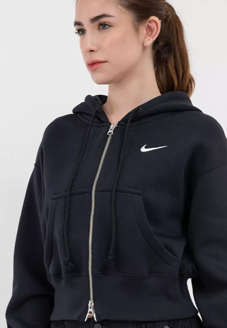 Phoenix Fleece Full-Zip Cropped Hoodie