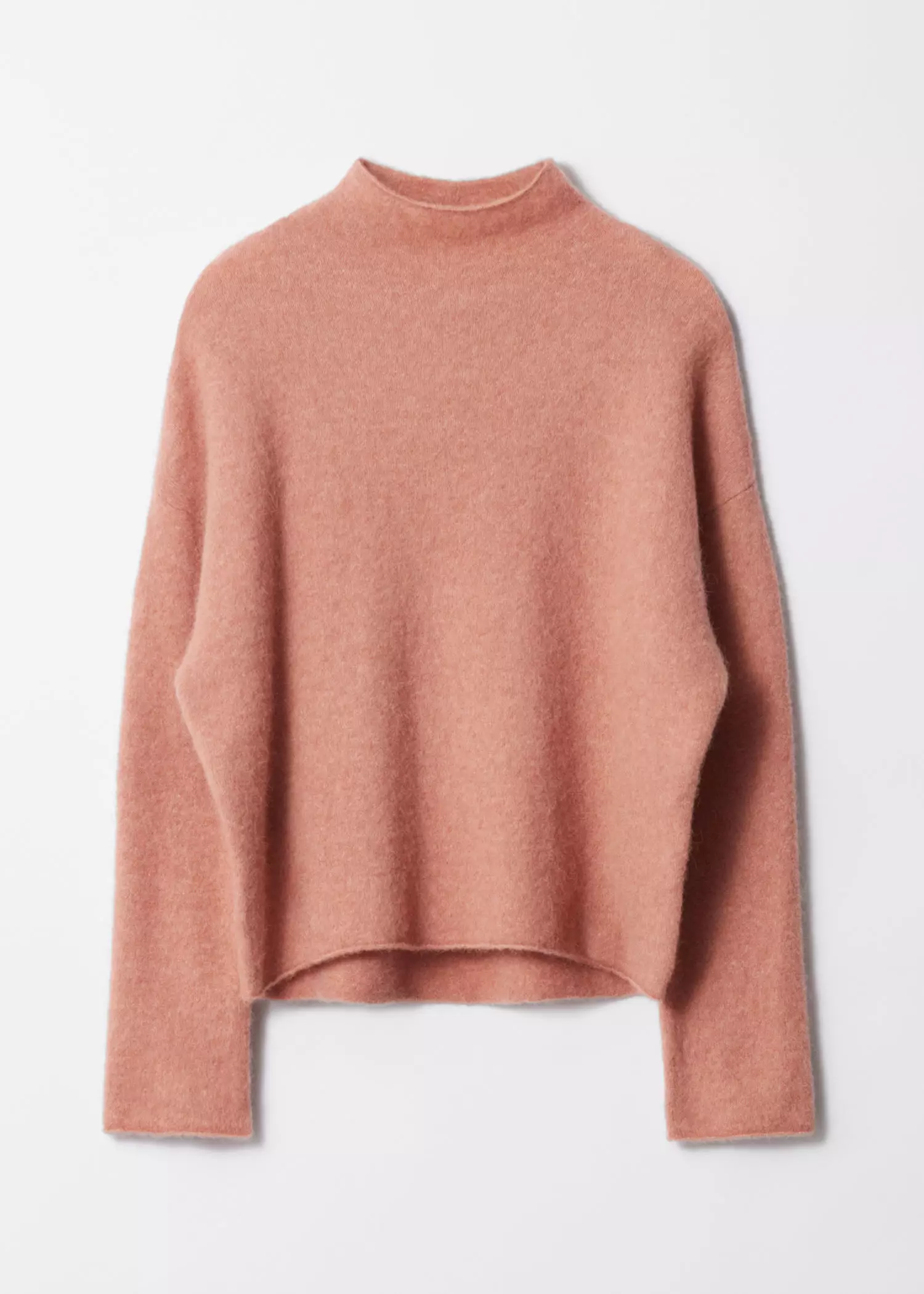 High-Neck Alpaca-Knit Jumper