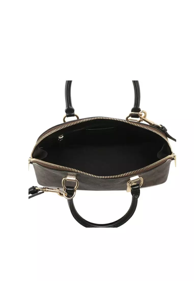 Coach Katy Satchel In Signature Canvas (2558) - IM /BROWN /BLACK