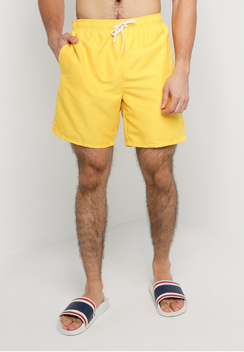 Old Navy yellow 7 Inseam Solid Color Swim Trunks" FC727USB506E06GS_1