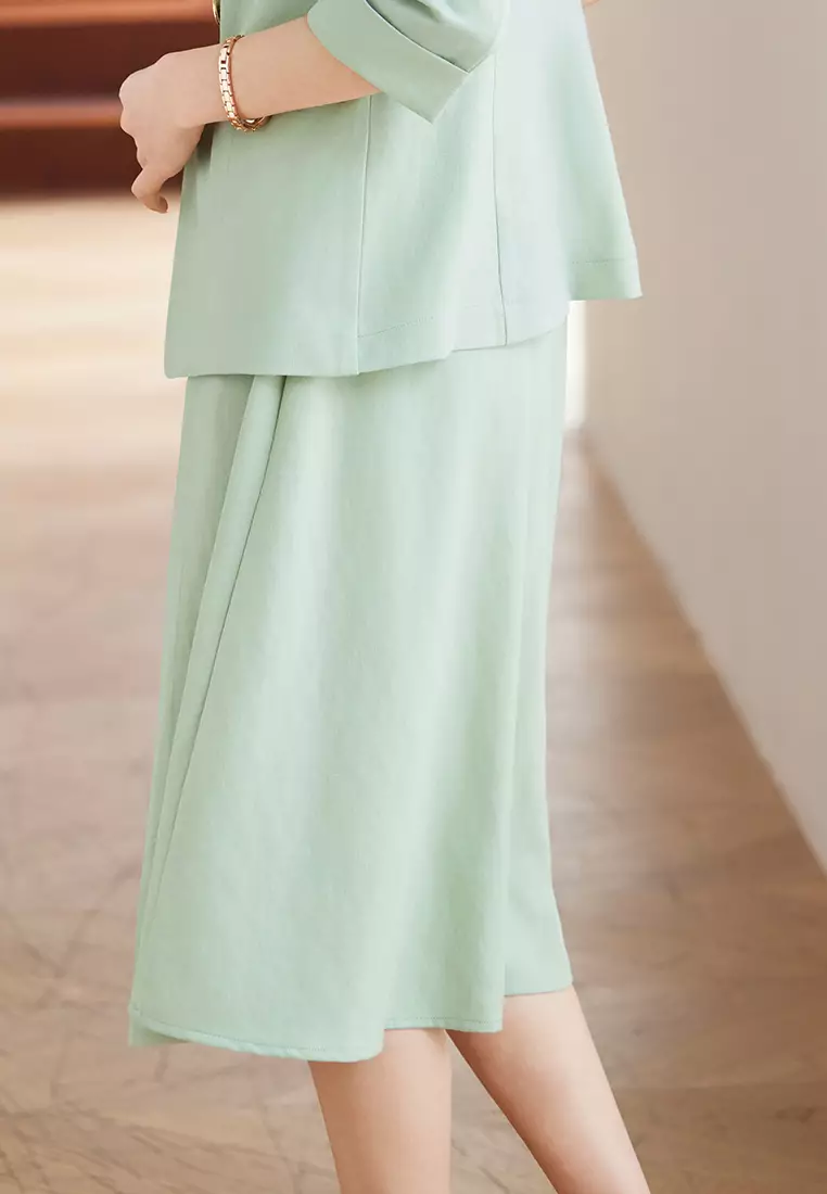 Slim Fit Sleeveless Suit Dress YGH-EQ8909-1