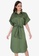 ZALORA WORK green Oversized Shirt Dress 439E3AA7FDA2D1GS_4