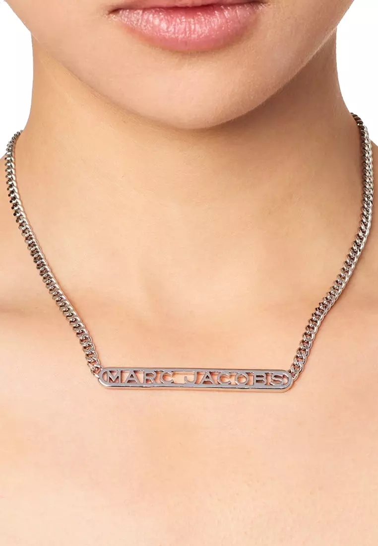 Buy Marc Jacobs Monogram Chain Necklace in Silver J305M03FA22 Online ...