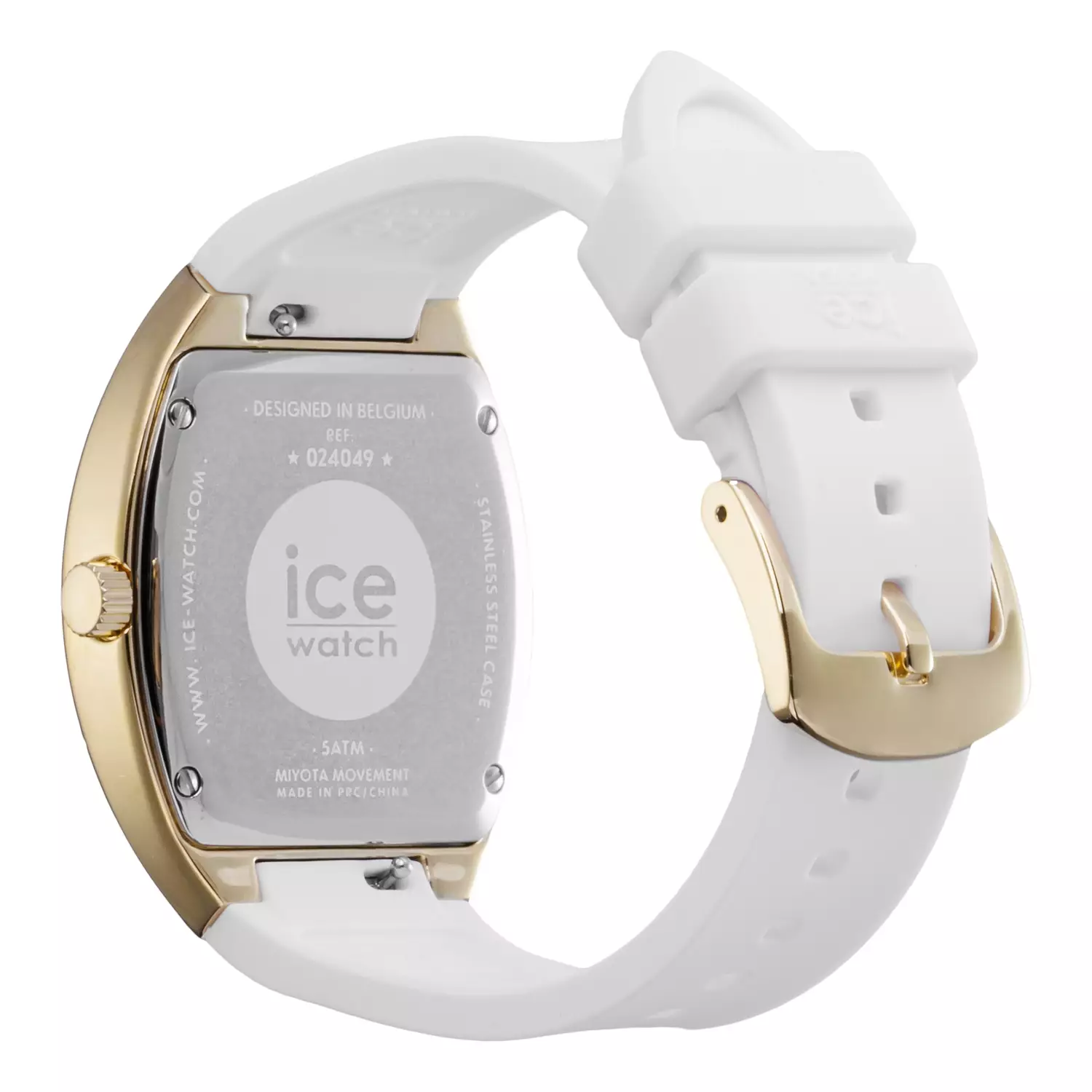 Jam Tangan Wanita Ice Watch ICE Boliday Dome - White Gold 35mm [024049]