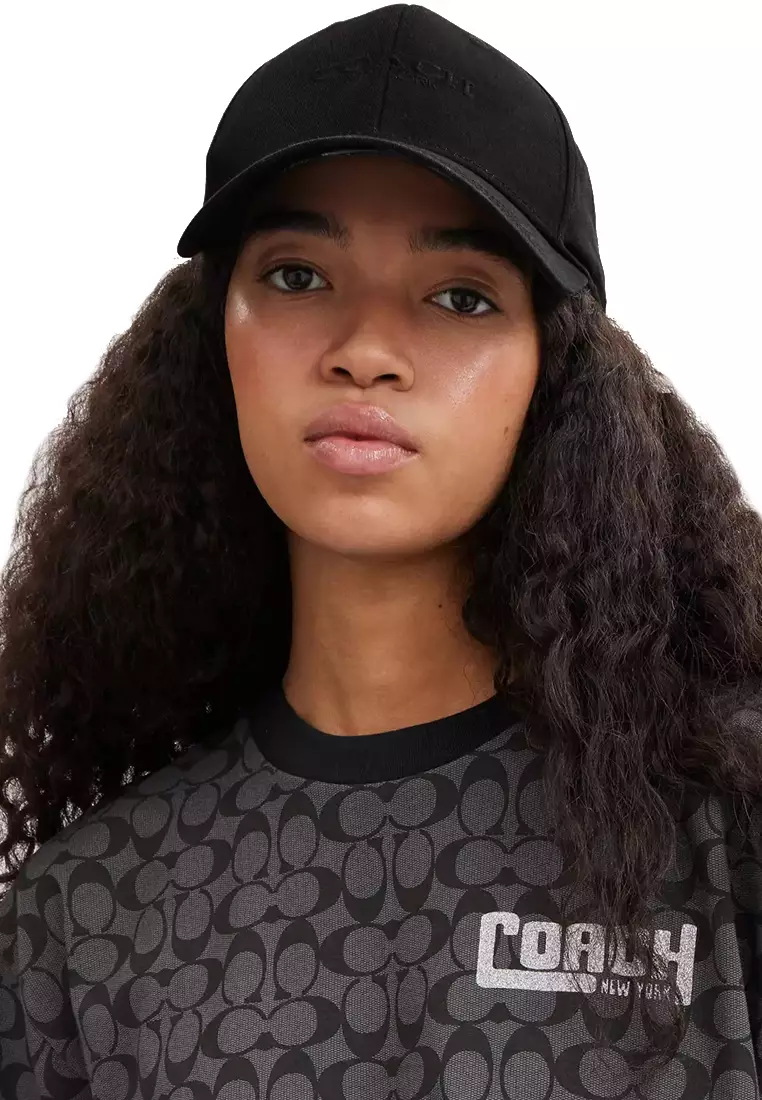 Embroidered Baseball Hat in Black CAA64 (M/L)