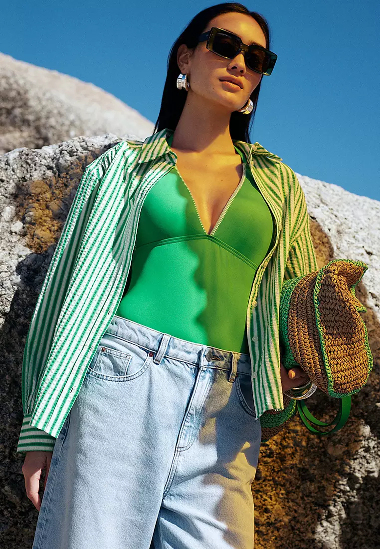 Knot Detail Tie Side Bikini Bottoms