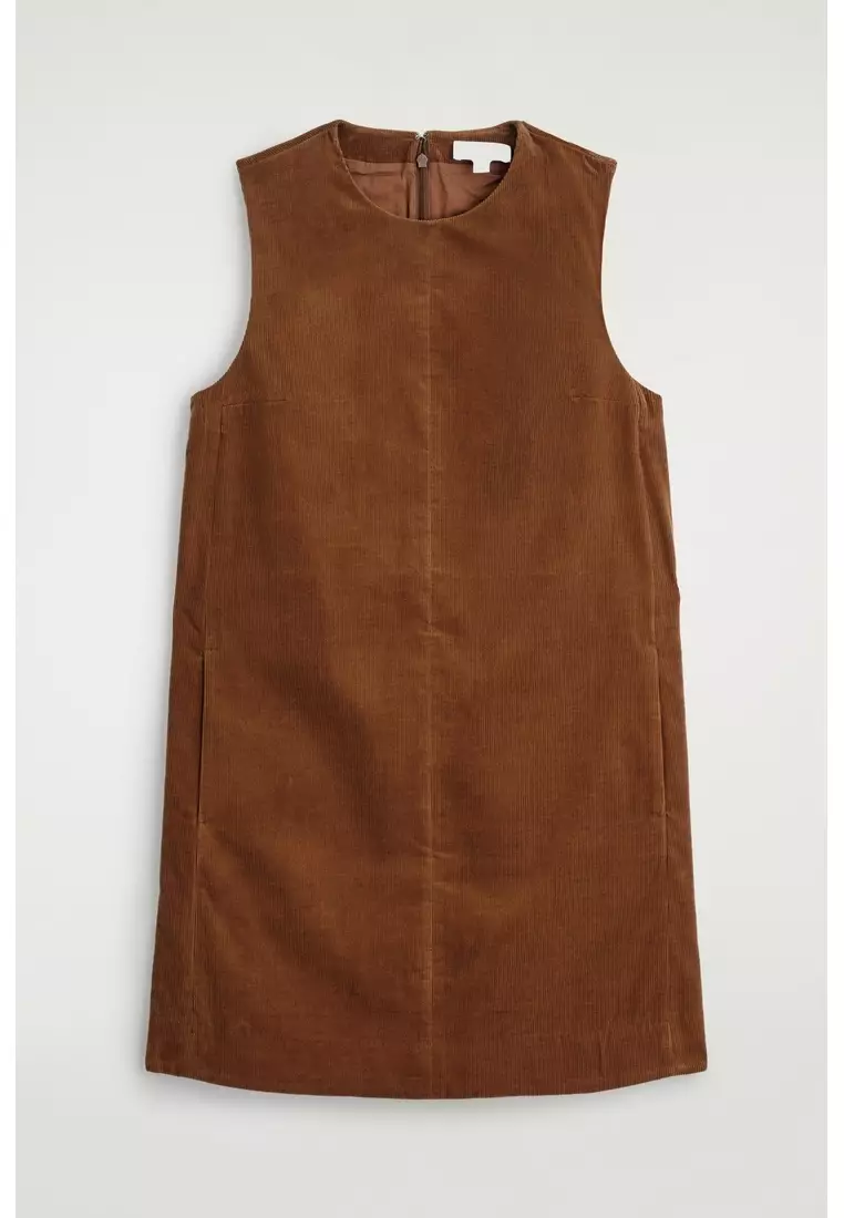 CORDUROY MINI SHIFT DRESS