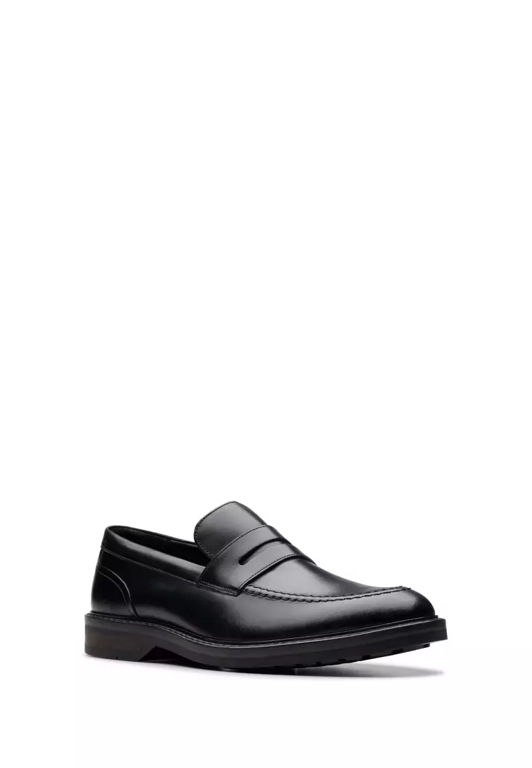 Mens Aldwin Step Black Leather