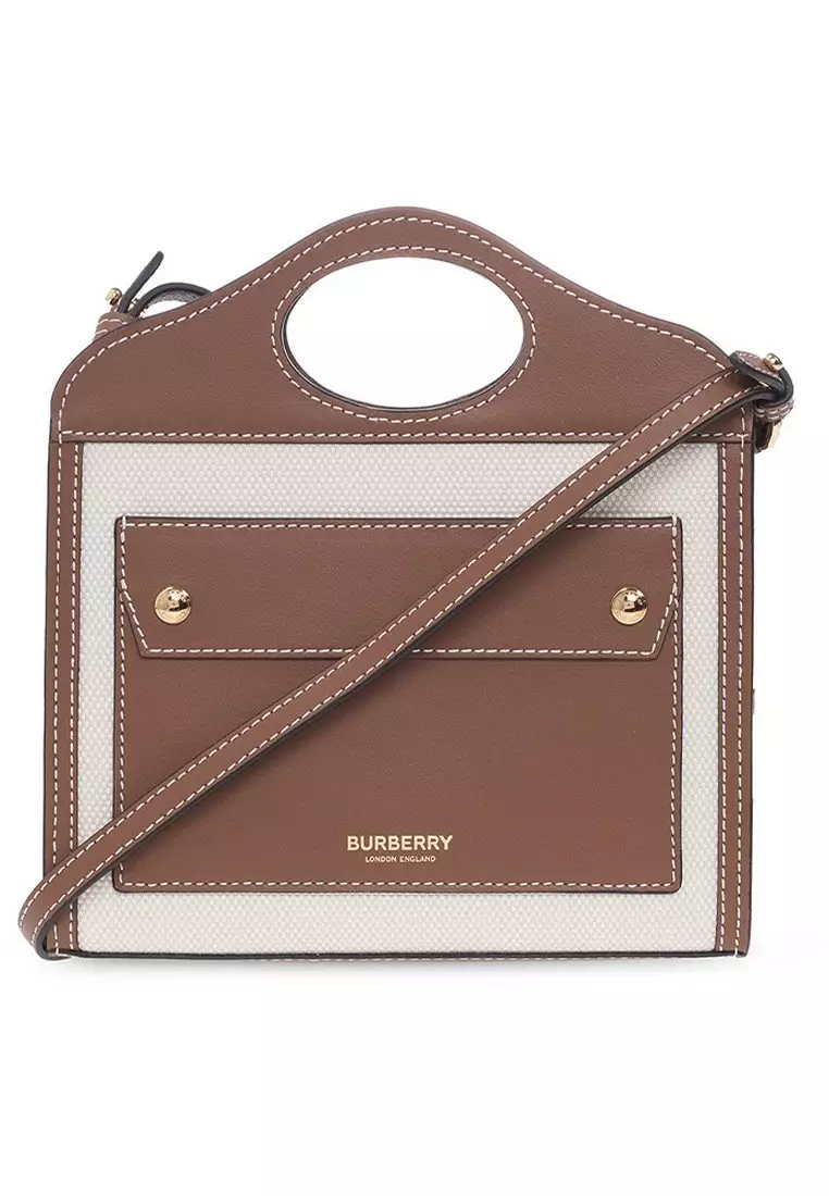 Burberry Extra Large Check Cotton Beach Tote in Brown