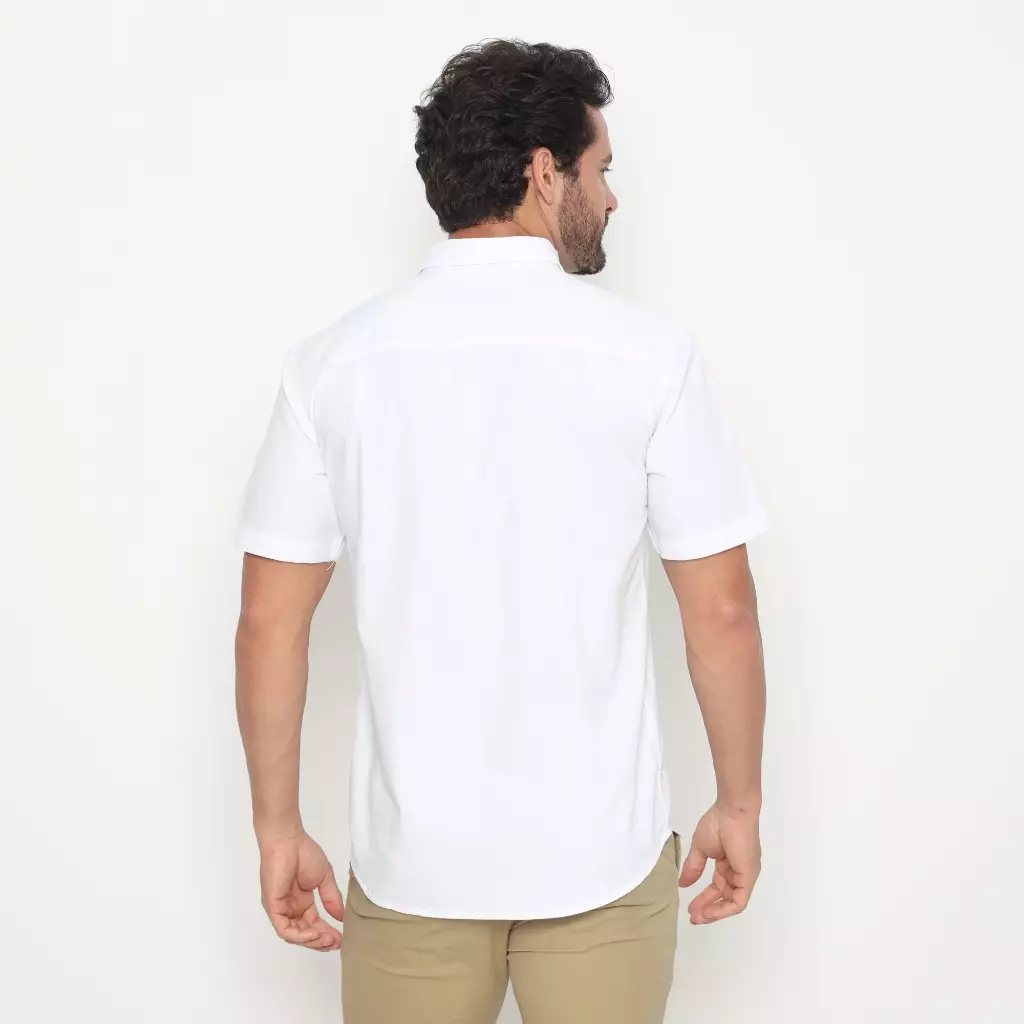AMK Kemeja Pria Lengan Pendek SHS Orlando S/S White