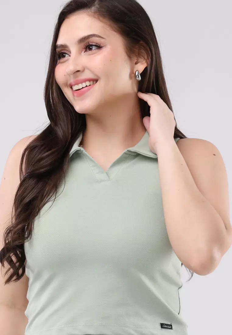 Pique Plain Sleeveless Polo