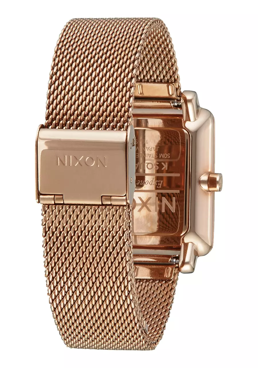 NIXON K SQUARED MILANESE ALL ROSEGOLD