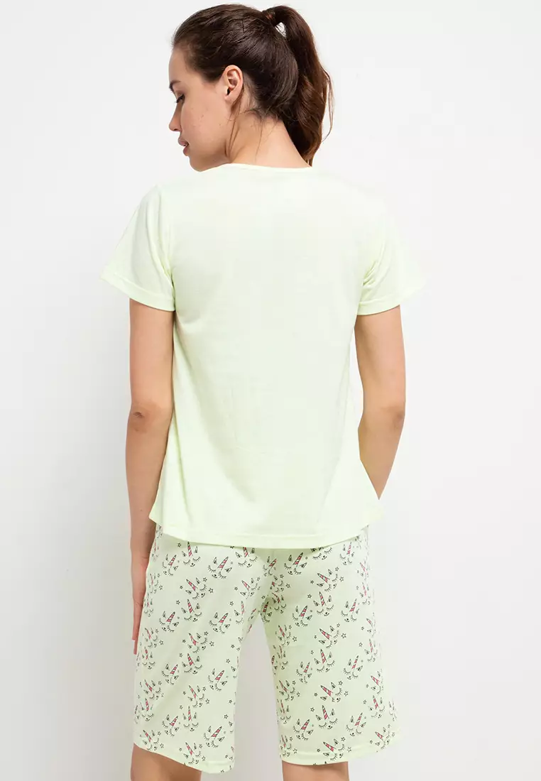 Pyjama Pijama Short Sleeve Short Pants Sleepwear