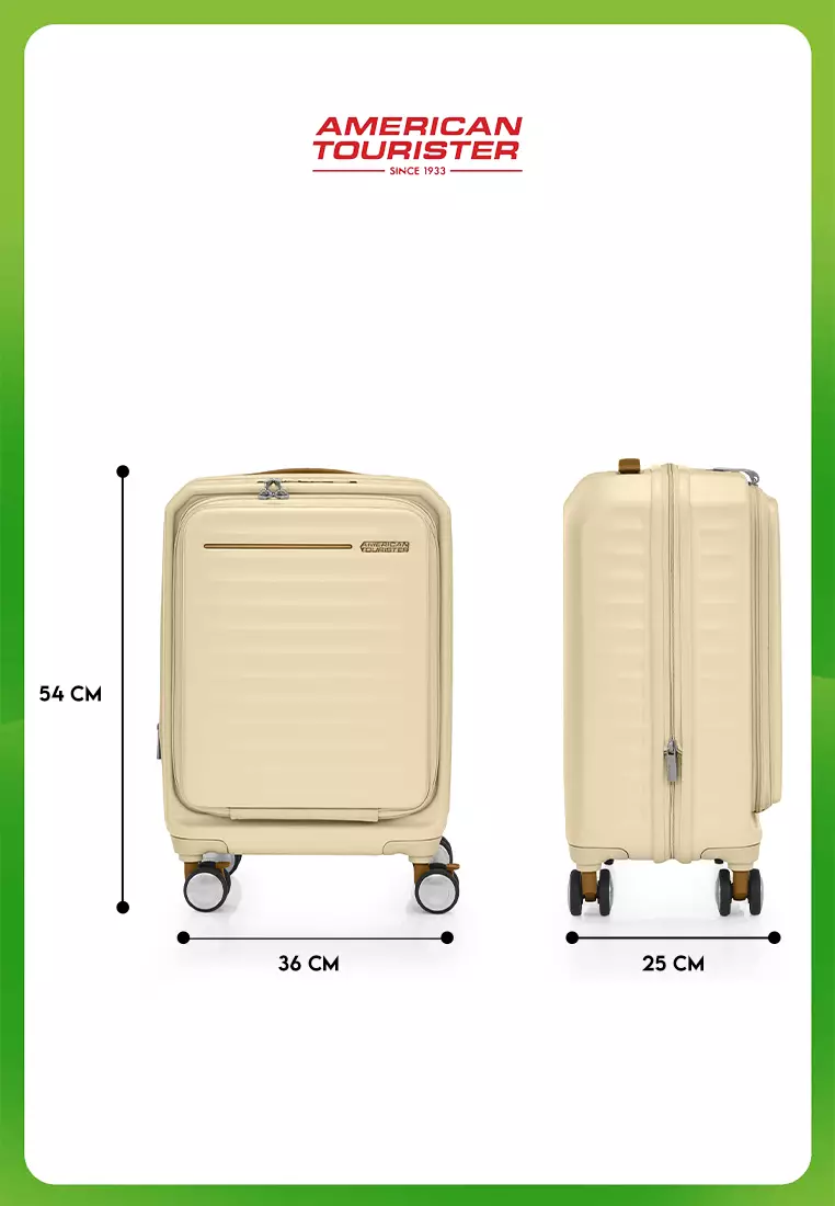 American Tourister Koper Hardcase Frontec Cabin 19 Inch Exp TSA OS - Soft Yellow