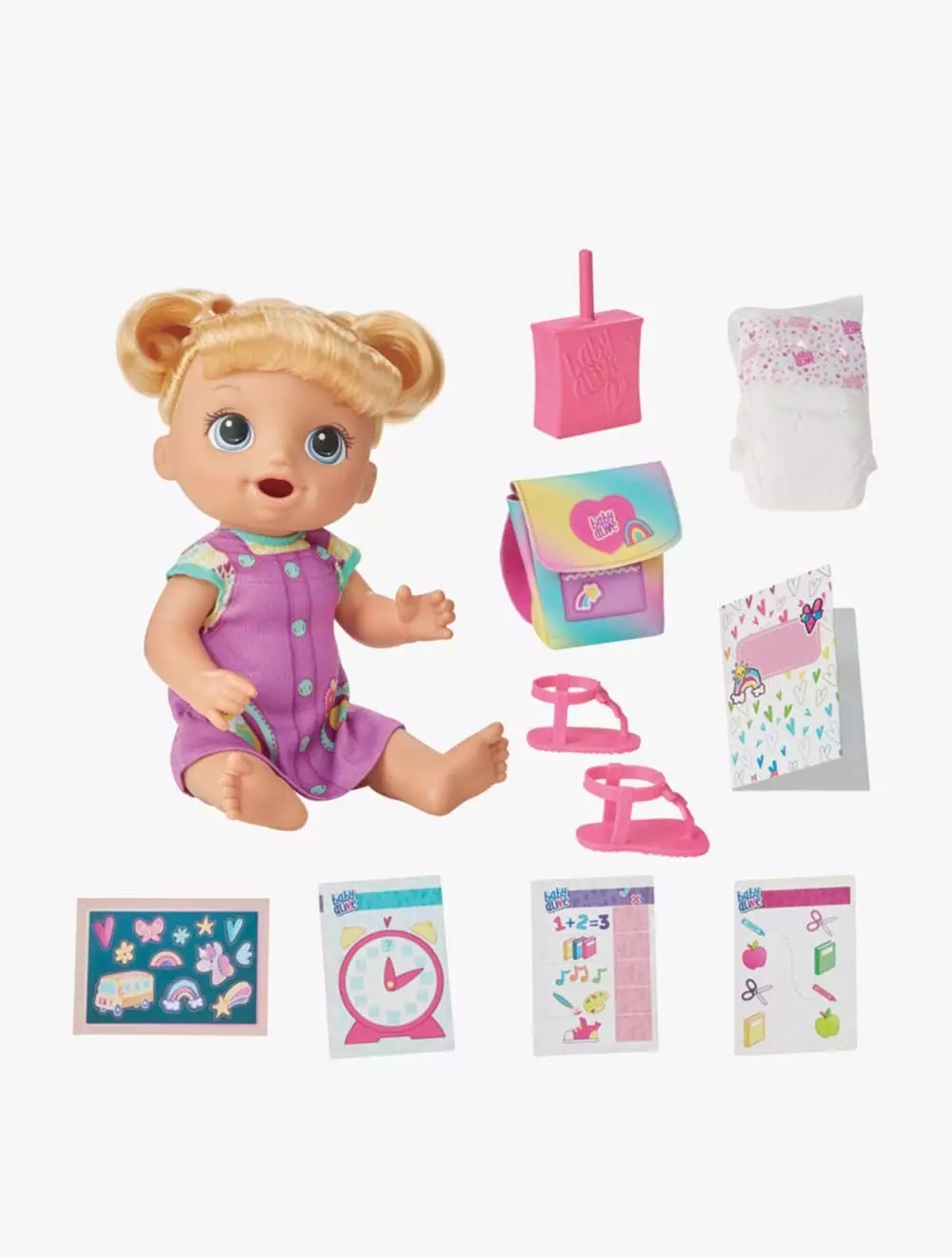 Baby Alive Time for School Baby Blonde Hair - BYAF8387