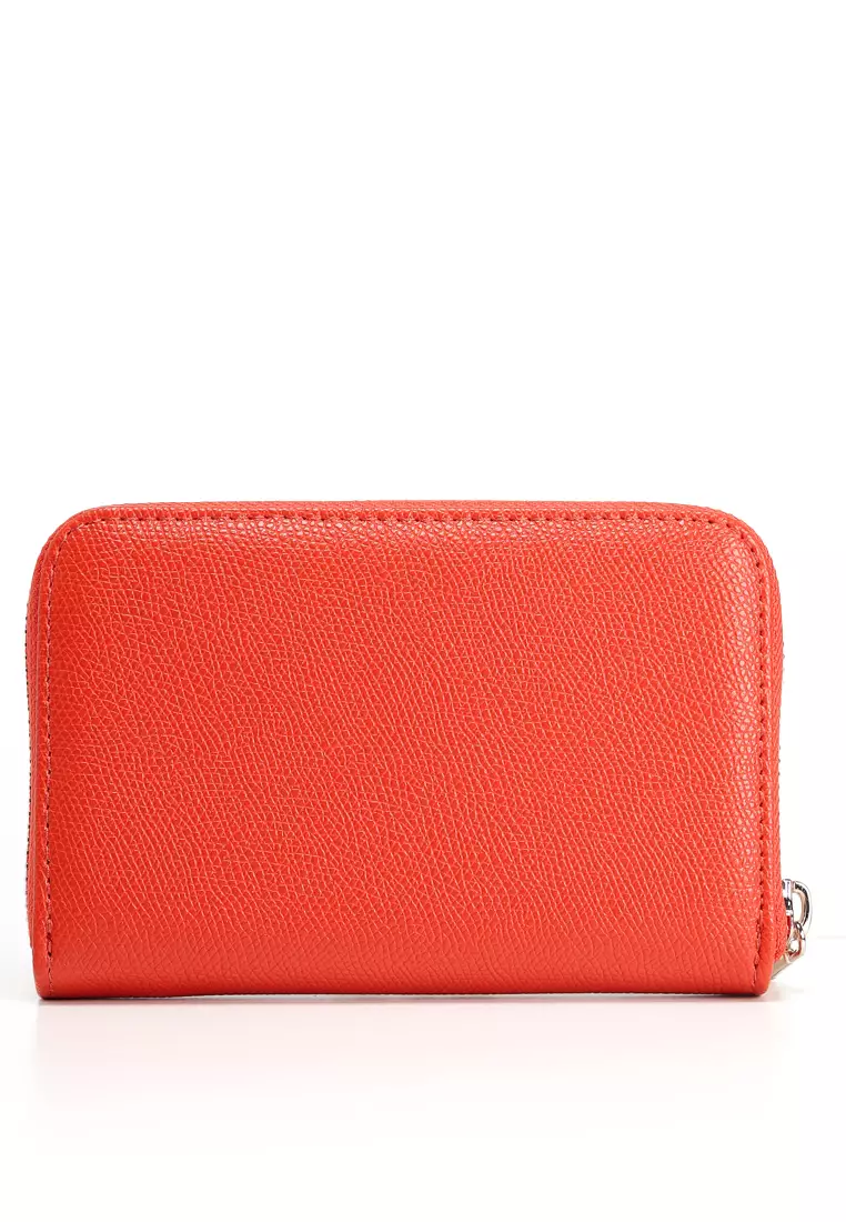 Amorette Signature Logo Medium Zip Around Wallet