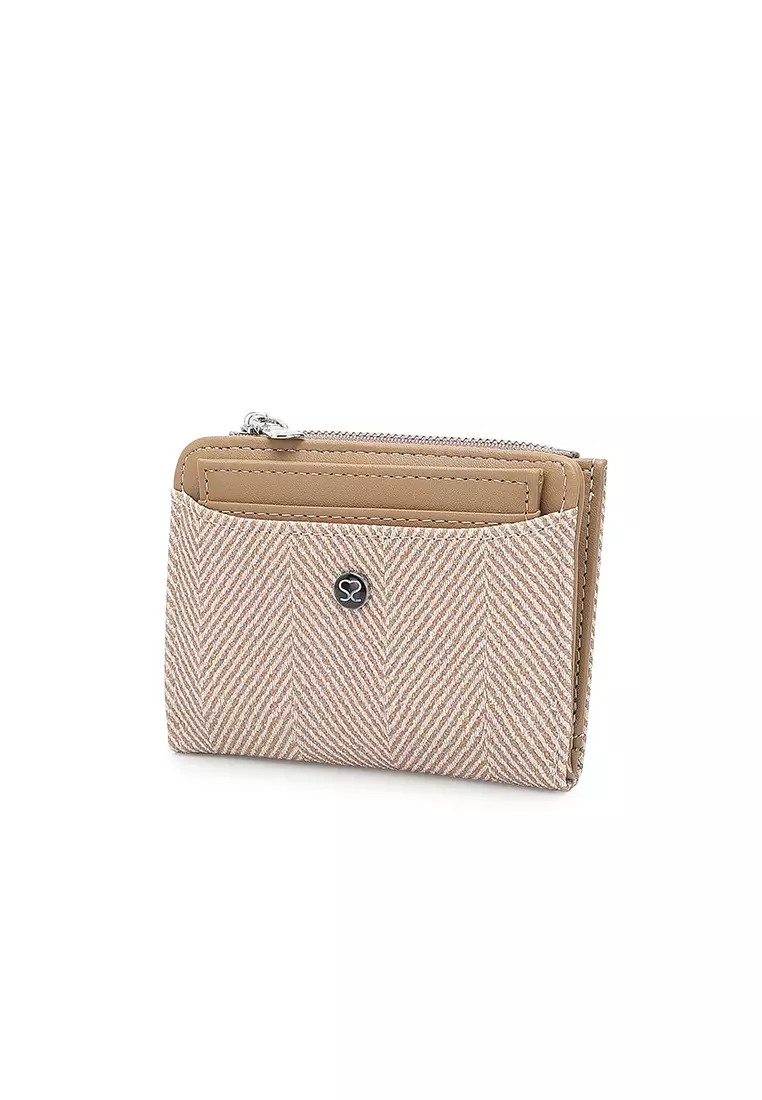 Women's 2 in 1 Purse/Wallet With Coin Compartment - Apricot