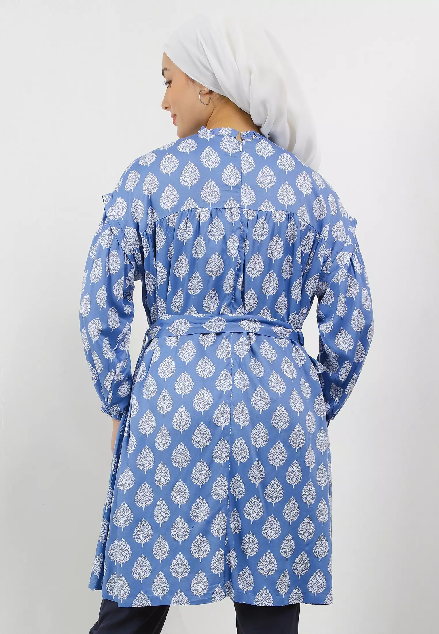 MFMW Legyska Tunik Biru Motif