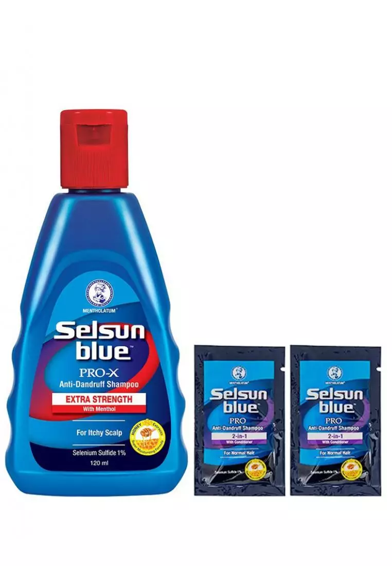 Buy Selsun Blue Pro - X Shampoo 120ml With 2pcs Pro Anti-Dandruff Shampoo 6ml Sachet 2023 Online | ZALORA Philippines
