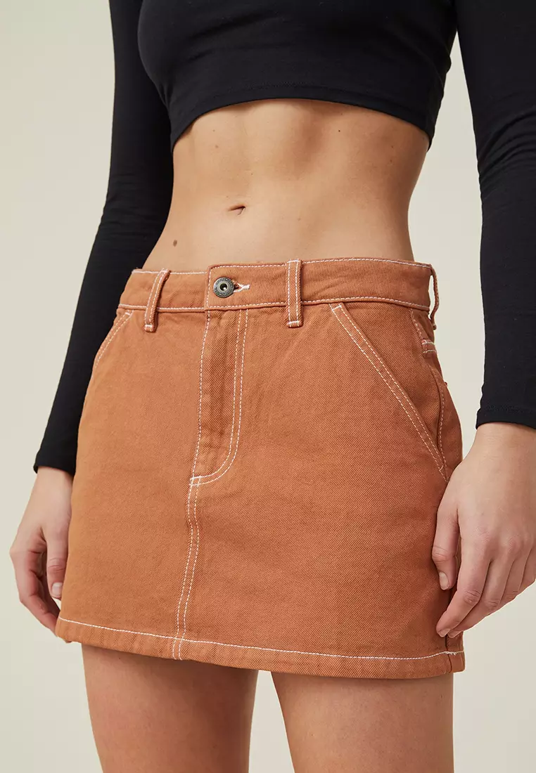 Buy Cotton On Cargo Denim Low Rise Mini Skirt 2023 Online ZALORA
