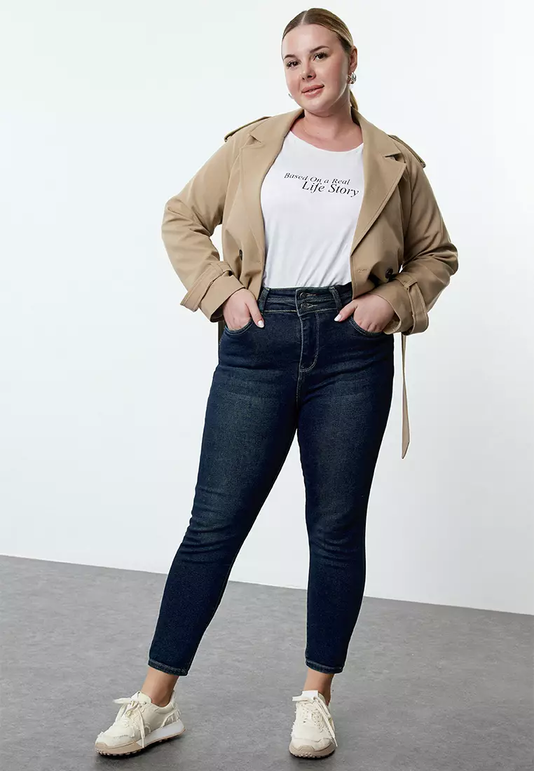 High Waist Stretchable Skinny Jeans