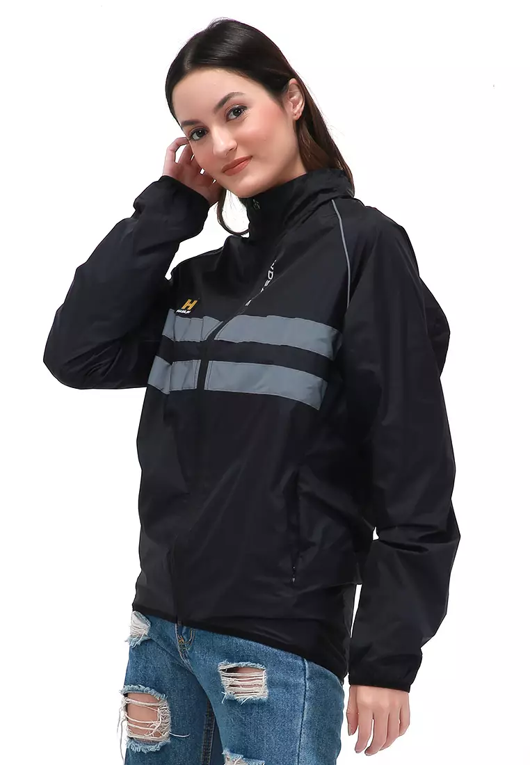 Clover Jaket Olahraga Sepeda Cycling Jacket Waterproof Material Polyester ORIGINAL - Black