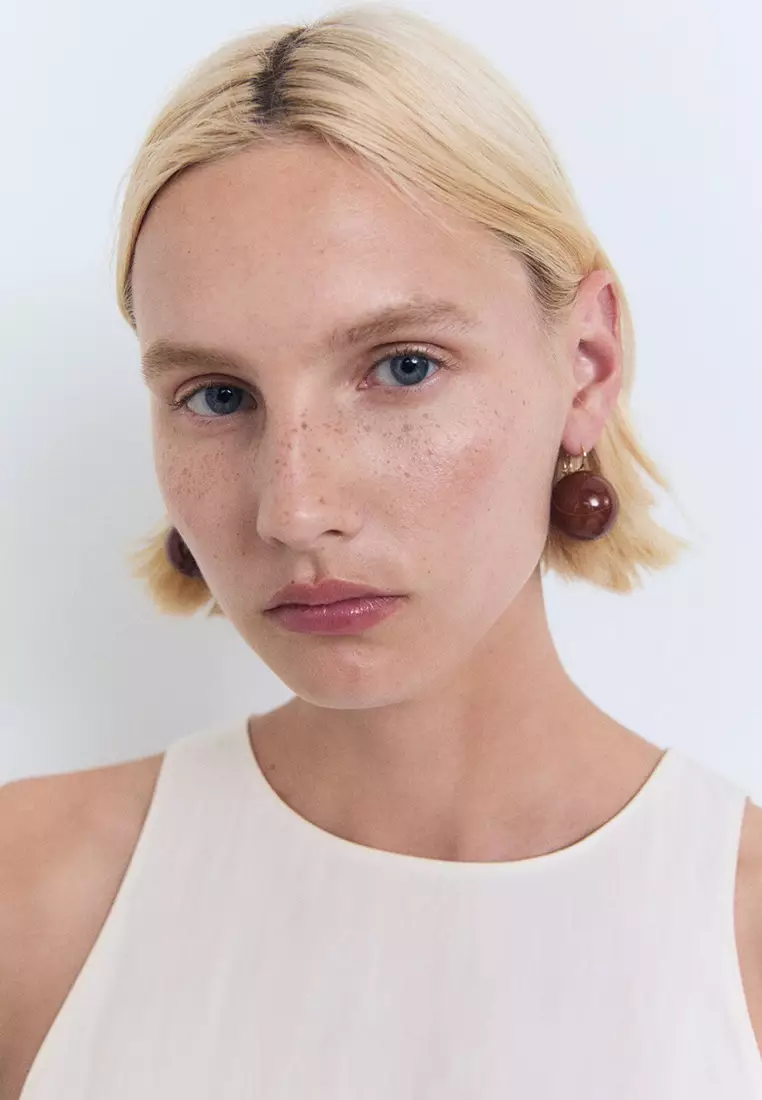 Halter-Neck Flared Top