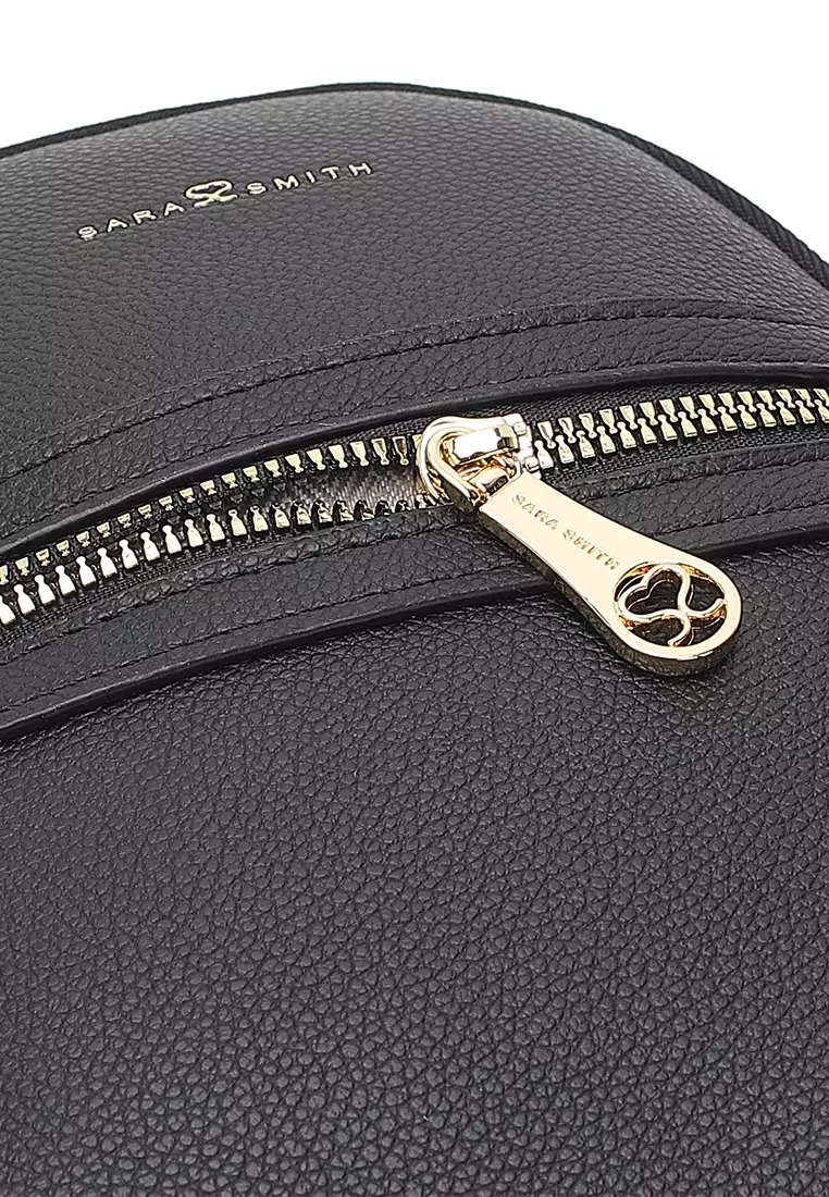 Women's 2-Way Backpack / Crossbody Bag / Sling Bag (Tas Ransel Wanita & Tas Punggung Wanita / Tas Selempang Wanita) - Hitam