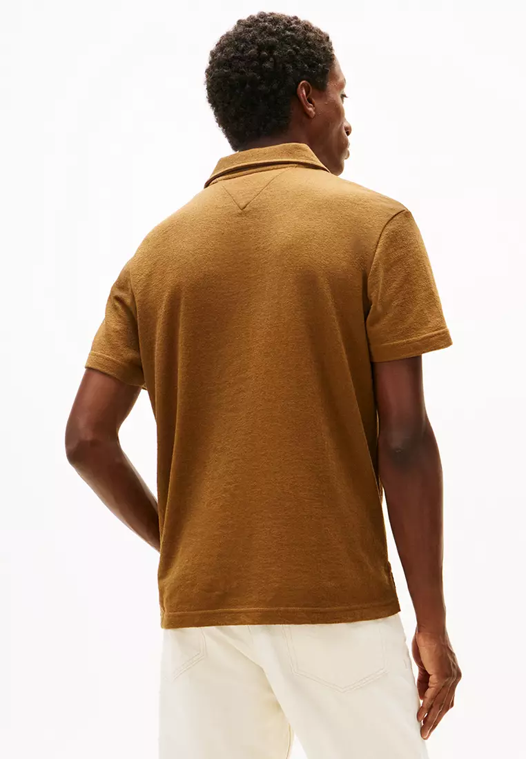 反面毛圈繡花POLO恤 - TH Mainline