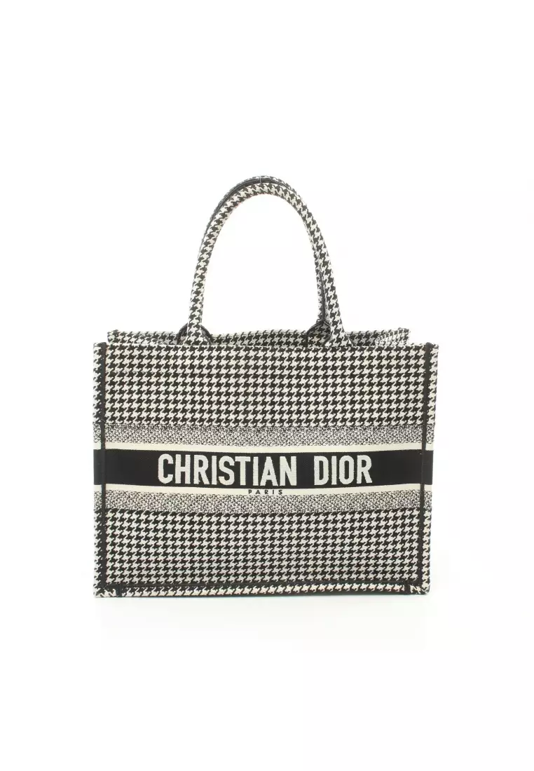 Christian dior tote bag black and white Clearance