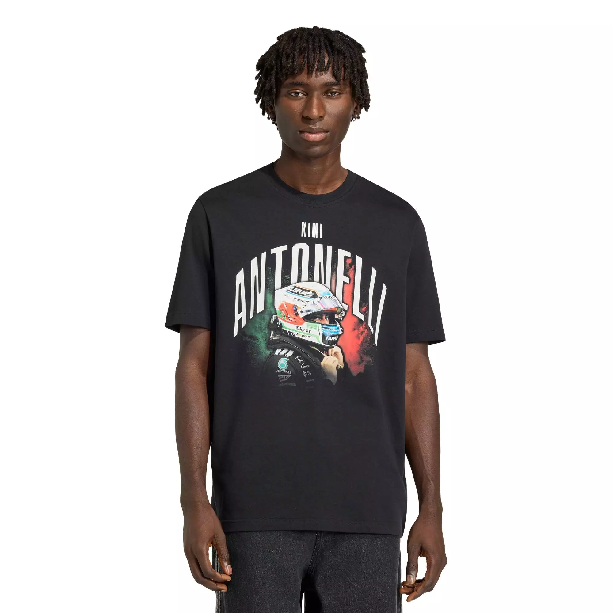 Motorsport MERCEDES - AMG PETRONAS FORMULA 1 TEAM KIMI ANTONELLI GRAPHIC TEE Men Black KE7751
