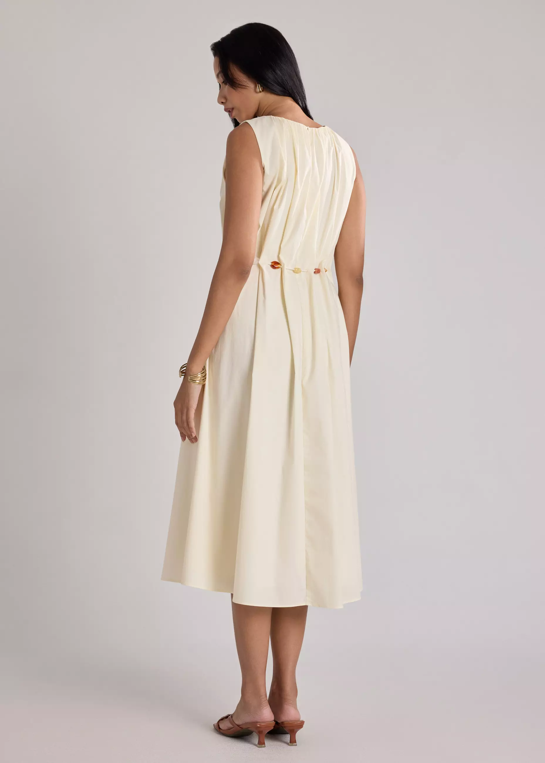 Dress Wanita - Coastal Beads Waist Tie Dress
