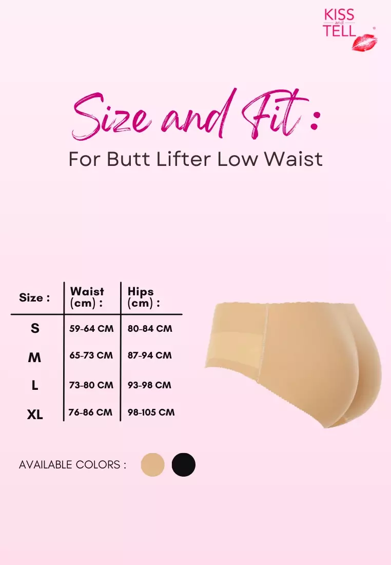 Kelsie Butt Lifter Low Waist Panties Seamless Padded Underwear Hip Pads Enhancer Panty in Nude