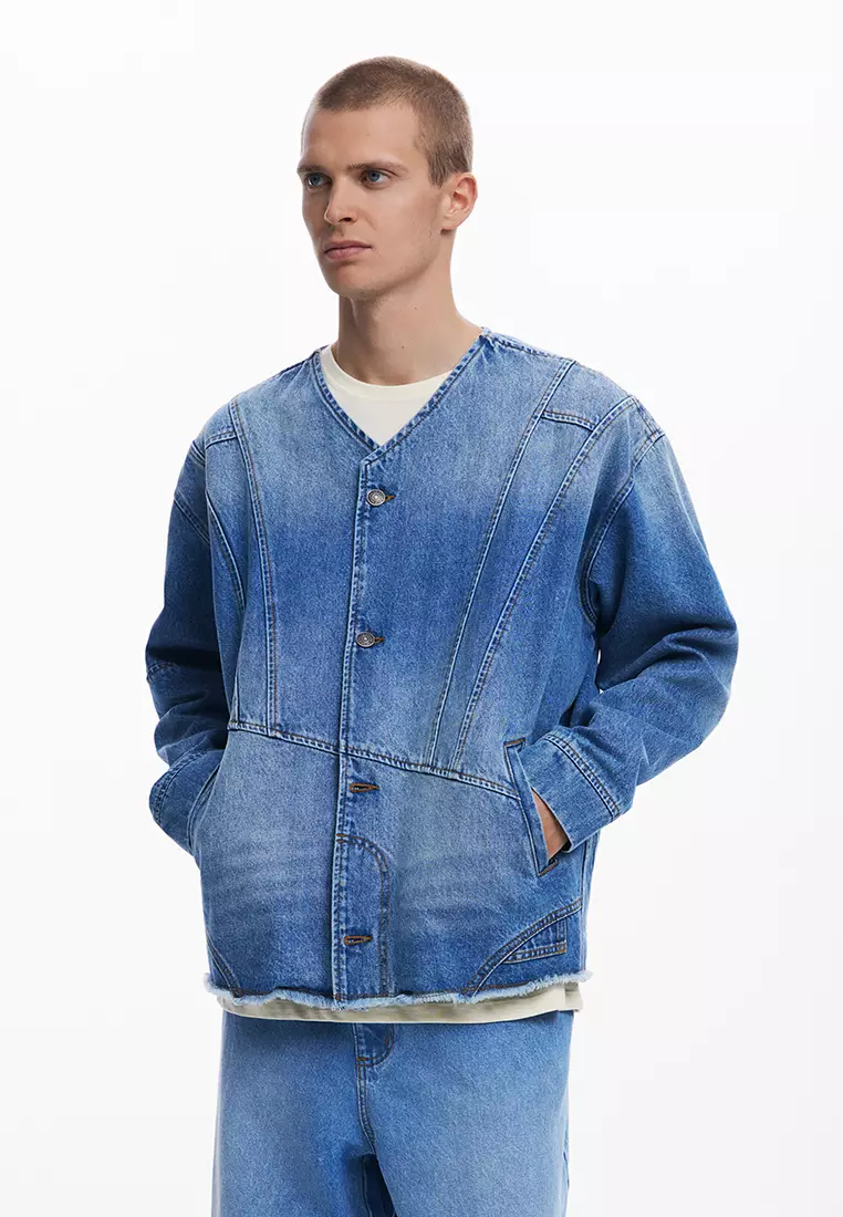 Patchwork denim jacket