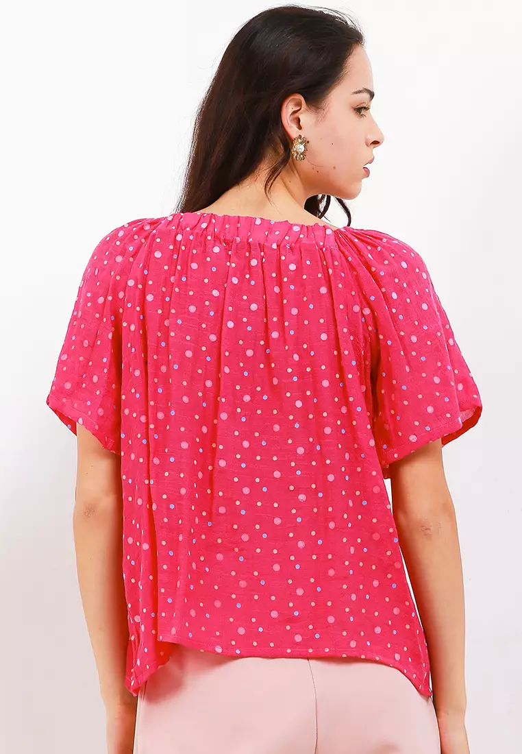 Prunella Blouse Top Lengan Pendek