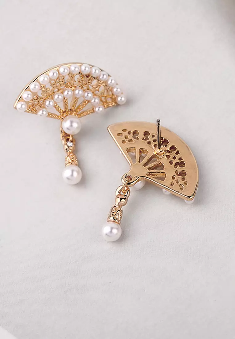 Buy Sunnydaysweety Lady Fan Earring C071515 2023 Online ZALORA