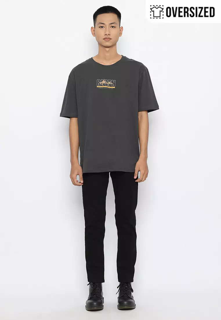 RBJ T-Shirt Cotton Oversized Pria 2079230171