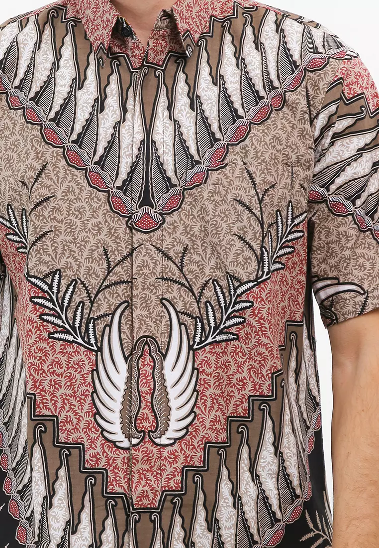 BATIK TALENTA EXCLUSIVE Lengan pendek PARANG PEACH-PEACH