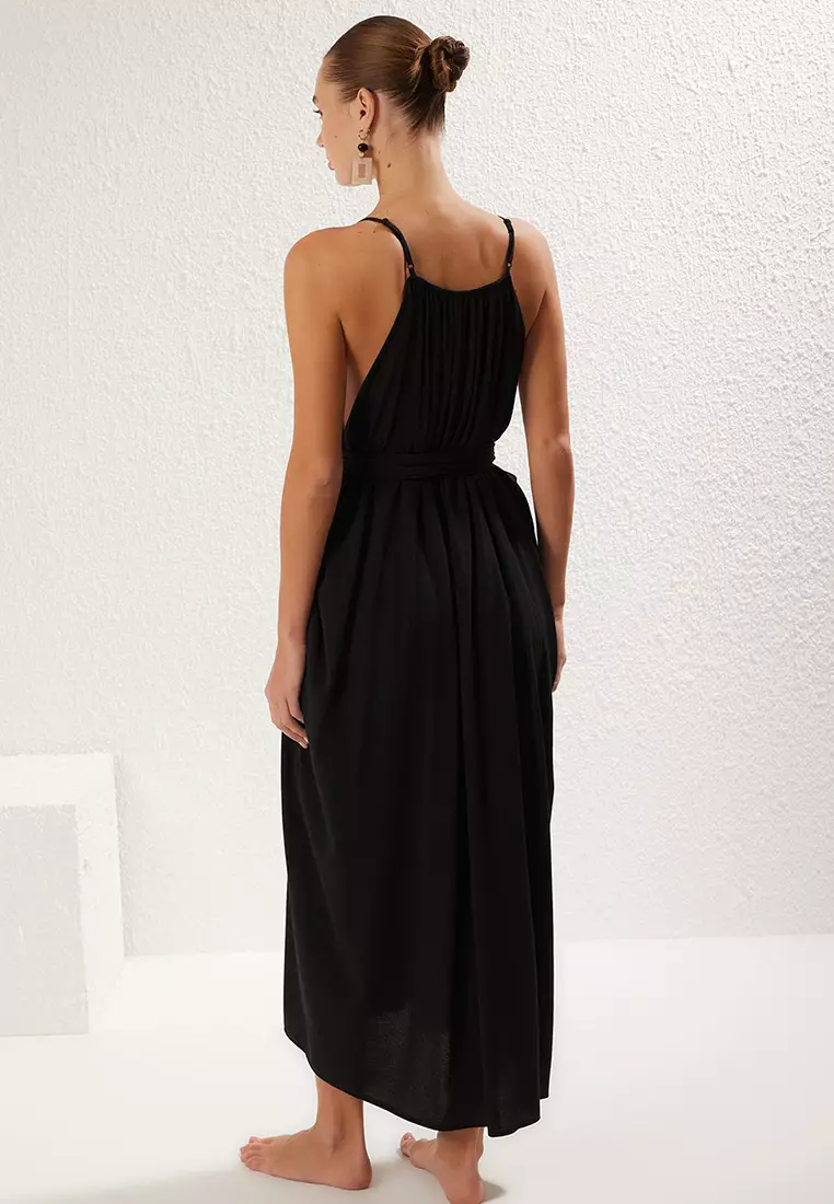 Woven Beach Maxi Dress