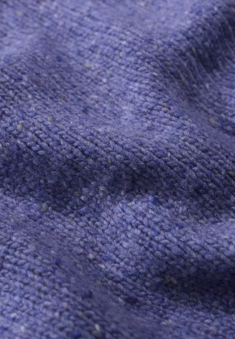 Seasalt Cornwall Purple Dawson Pick Cardigan Merino