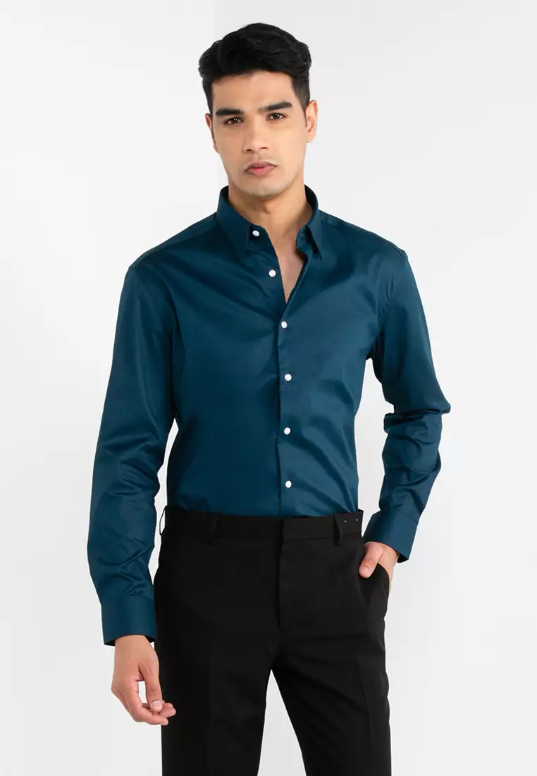 Mens fitted dress shirts on sale cheap