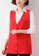 Twenty Eight Shoes red VANSA Knitted Vest Jacket  VCW-V3215558 9D5EAAAC29219AGS_2
