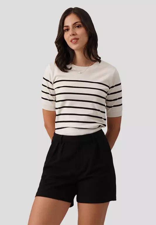 Breton Striped Knit Top
