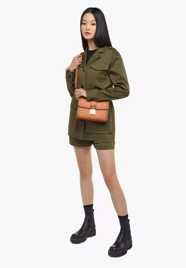 Buy MCM Tracy Shoulder Bag in Leather Visetos Mix 2024 Online ZALORA