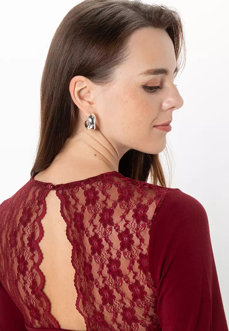 Buy ONLY Taxi Long Sleeve Lace Dress 2026 Online | ZALORA