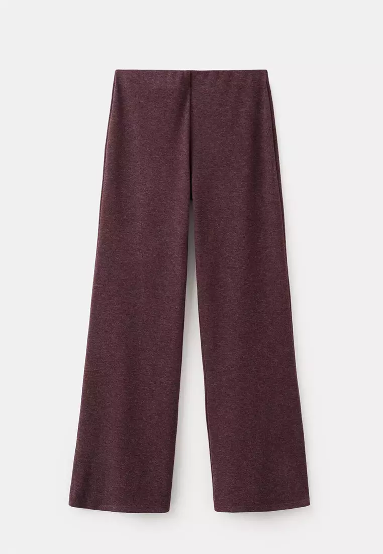 Knitted Trousers With Elastic Waistband