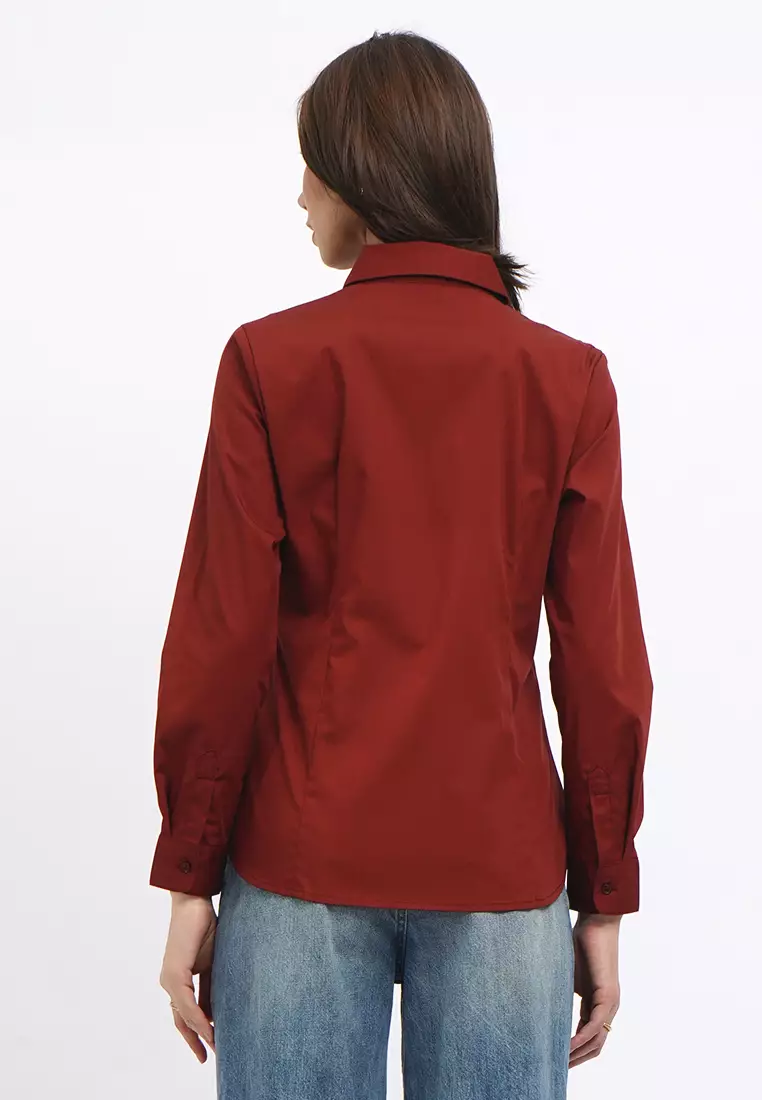 Basic Slim Fit Long Sleeve Shirt