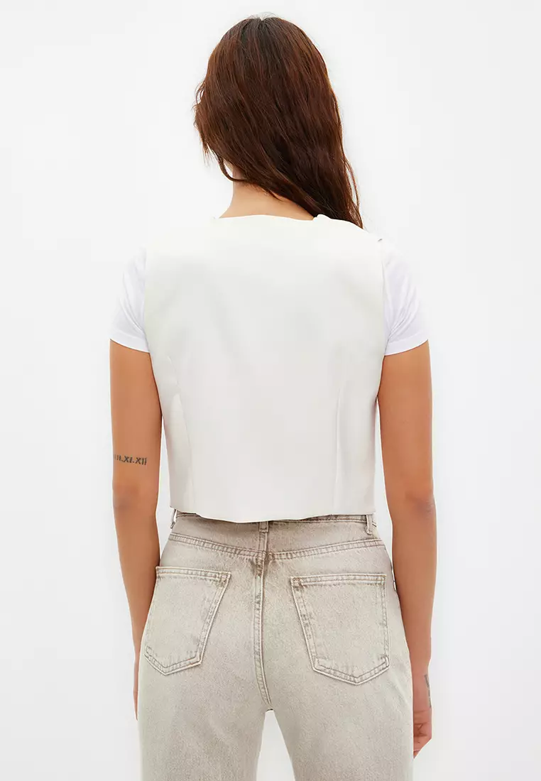 Crop Woven Vest