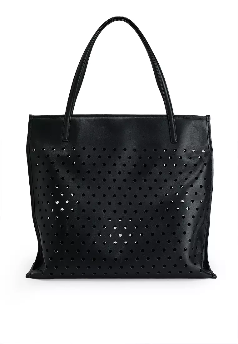 Perforated Leather Tote Bag