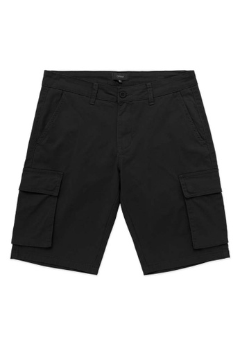 DRUM Classic Cargo Shorts- Black